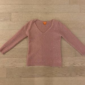 Sparkling V-neck sweater